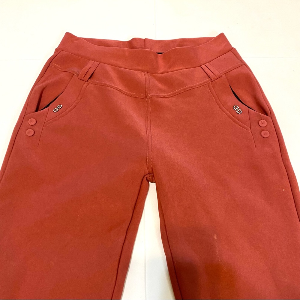 Orange Slim Fit Pants - Picture 7 of 8